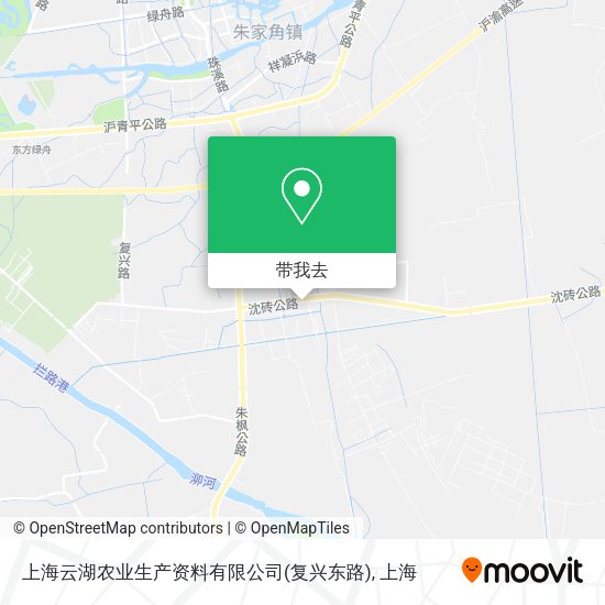 上海云湖农业生产资料有限公司(复兴东路)地图