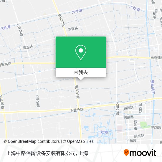 上海中路保龄设备安装有限公司地图