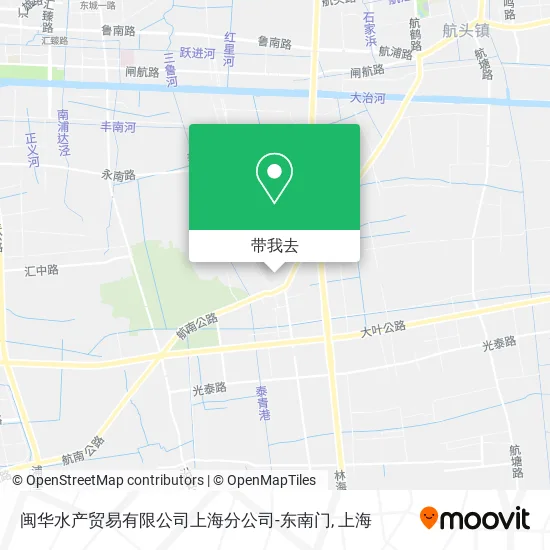 闽华水产贸易有限公司上海分公司-东南门地图