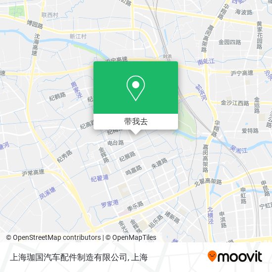 上海珈国汽车配件制造有限公司地图
