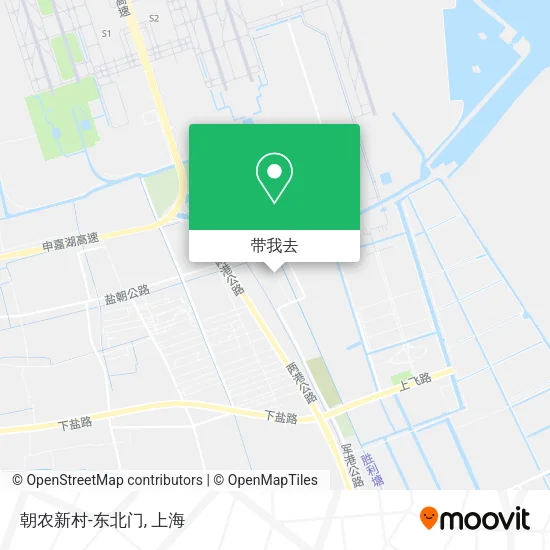 朝农新村-东北门地图