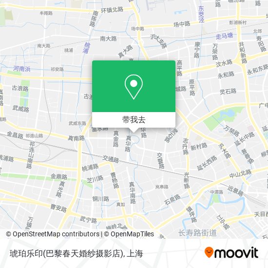 琥珀乐印(巴黎春天婚纱摄影店)地图