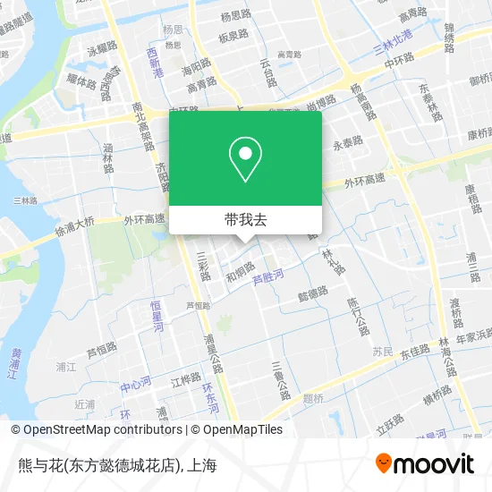 熊与花(东方懿德城花店)地图