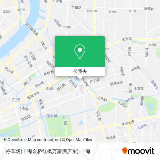 停车场(上海金桥红枫万豪酒店东)地图