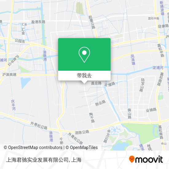 上海君驰实业发展有限公司地图