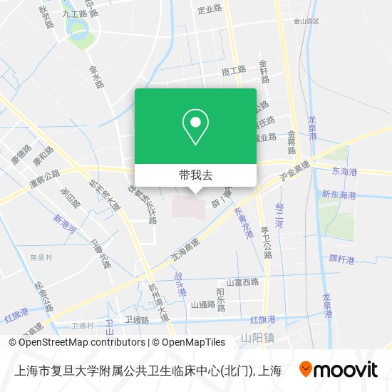 上海市复旦大学附属公共卫生临床中心(北门)地图