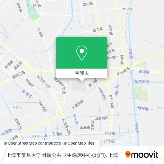 上海市复旦大学附属公共卫生临床中心(北门)地图