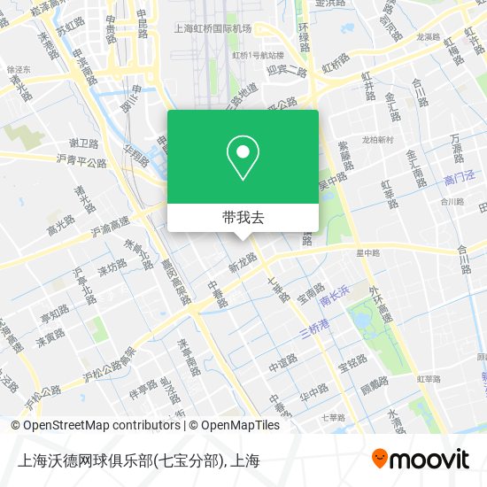 上海沃德网球俱乐部(七宝分部)地图