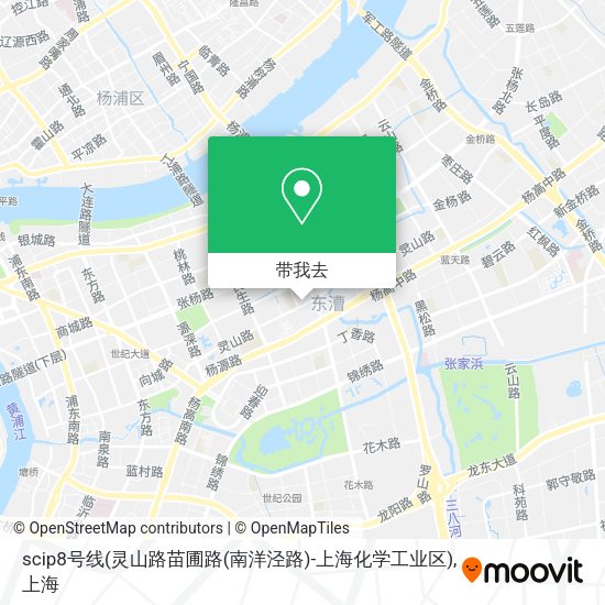 scip8号线(灵山路苗圃路(南洋泾路)-上海化学工业区)地图