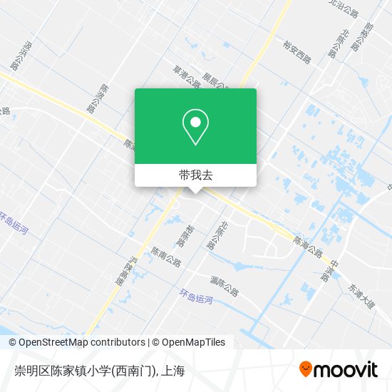 崇明区陈家镇小学(西南门)地图