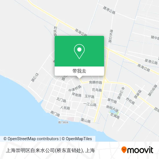 上海崇明区自来水公司(桥东直销处)地图