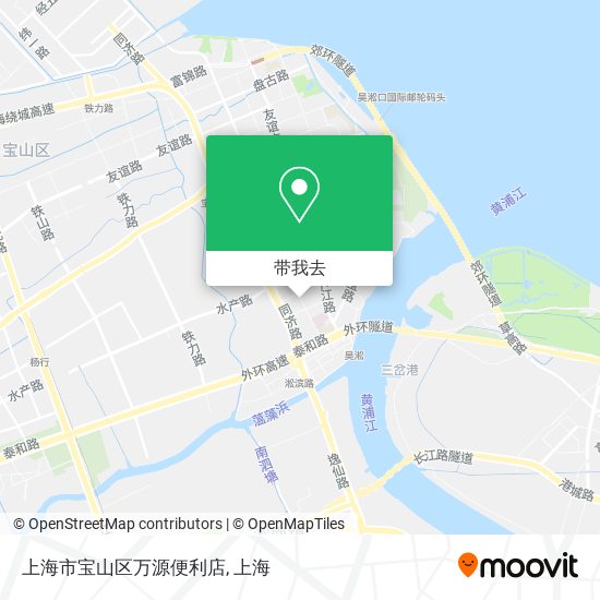 上海市宝山区万源便利店地图