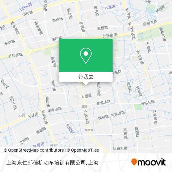 上海东仁邮佳机动车培训有限公司地图