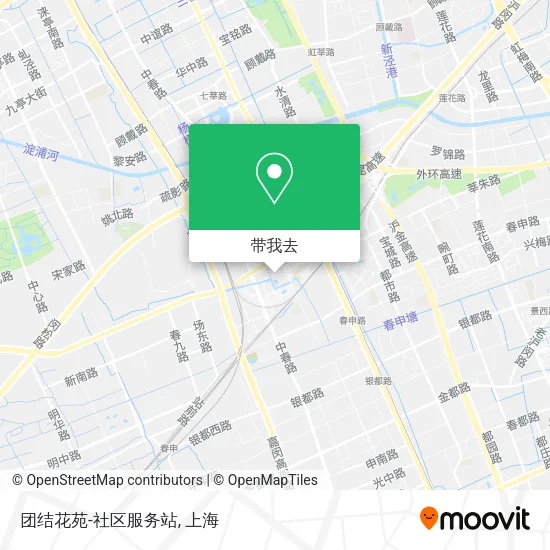 团结花苑-社区服务站地图