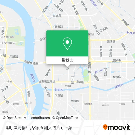 逗叮屋宠物生活馆(五洲大道店)地图
