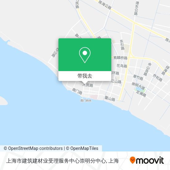 上海市建筑建材业受理服务中心崇明分中心地图