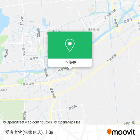 爱康宠物(朱家角店)地图