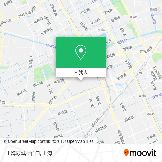 上海康城-西1门地图