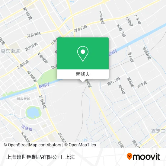 上海越世铝制品有限公司地图
