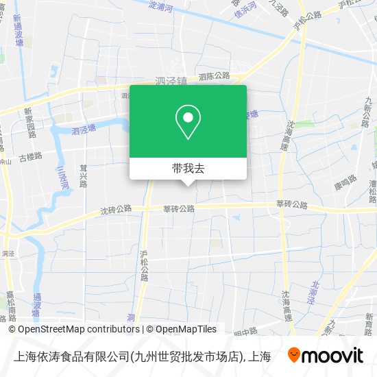 上海依涛食品有限公司(九州世贸批发市场店)地图