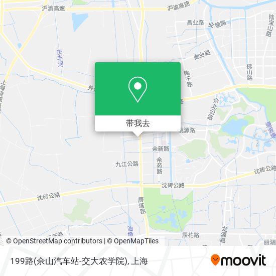 199路(佘山汽车站-交大农学院)地图