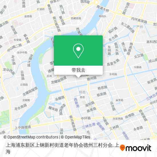 上海浦东新区上钢新村街道老年协会德州三村分会地图