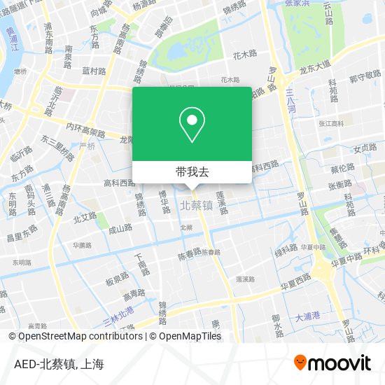 AED-北蔡镇地图