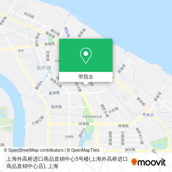 上海外高桥进口商品直销中心5号楼(上海外高桥进口商品直销中心店)地图