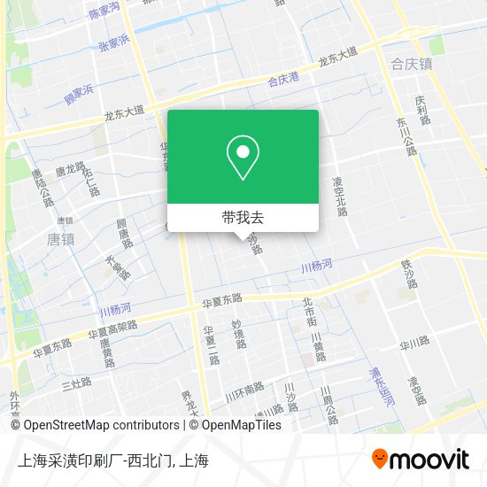 上海采潢印刷厂-西北门地图