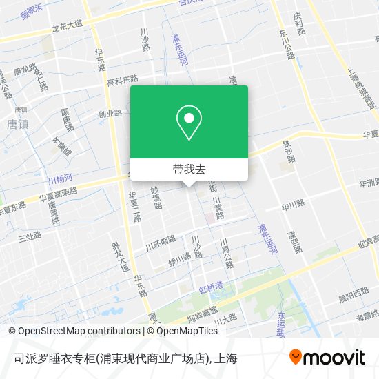 司派罗睡衣专柜(浦東现代商业广场店)地图