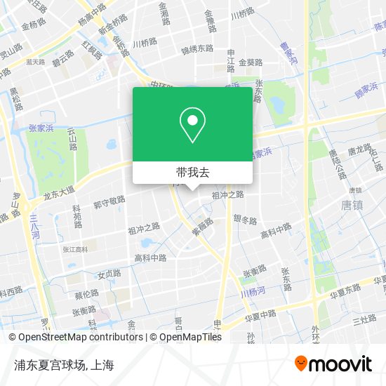 浦东夏宫球场地图