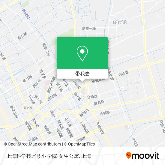 上海科学技术职业学院-女生公寓地图