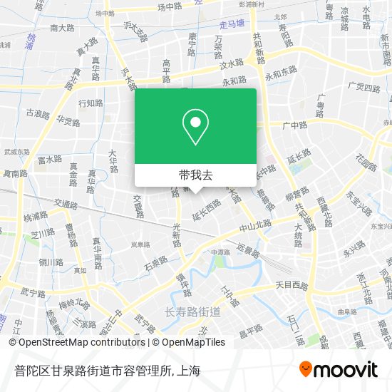 普陀区甘泉路街道市容管理所地图