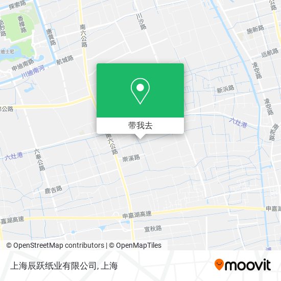 上海辰跃纸业有限公司地图