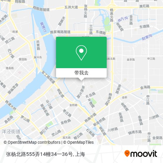 张杨北路555弄14幢34一36号地图