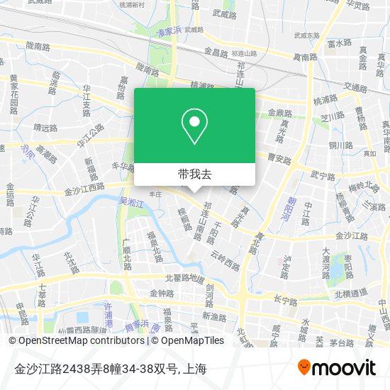 金沙江路2438弄8幢34-38双号地图