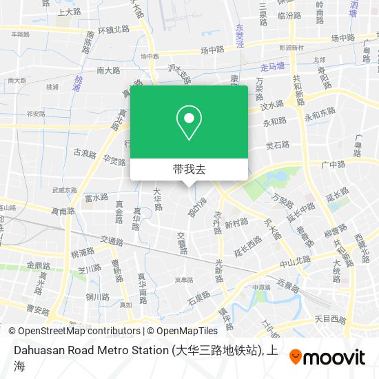 Dahuasan Road Metro Station (大华三路地铁站)地图