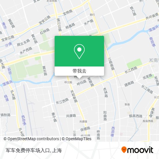 军车免费停车场入口地图