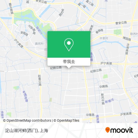 淀山湖河鲜(西门)地图