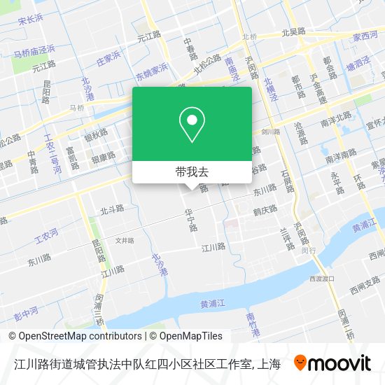 江川路街道城管执法中队红四小区社区工作室地图