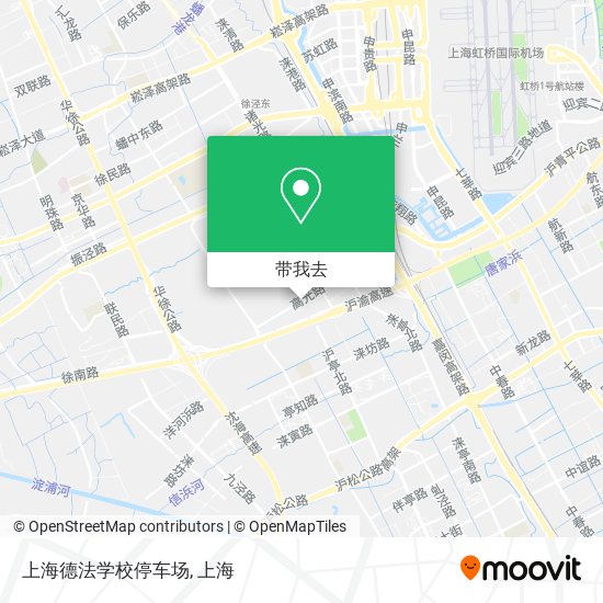 上海德法学校停车场地图