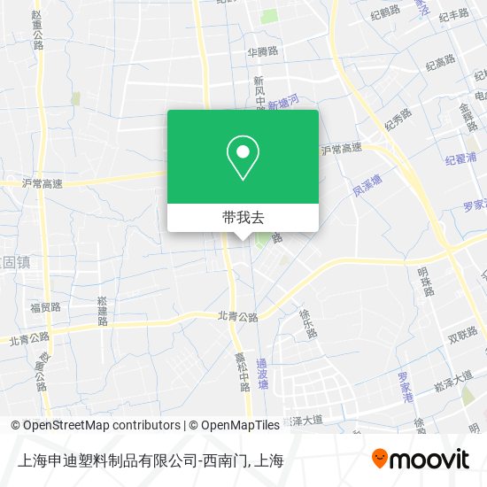 上海申迪塑料制品有限公司-西南门地图