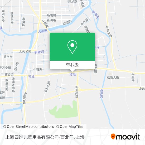 上海四维儿童用品有限公司-西北门地图