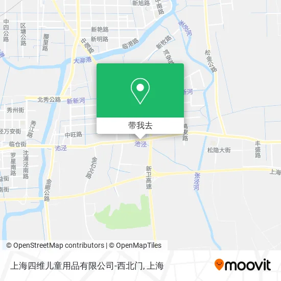 上海四维儿童用品有限公司-西北门地图