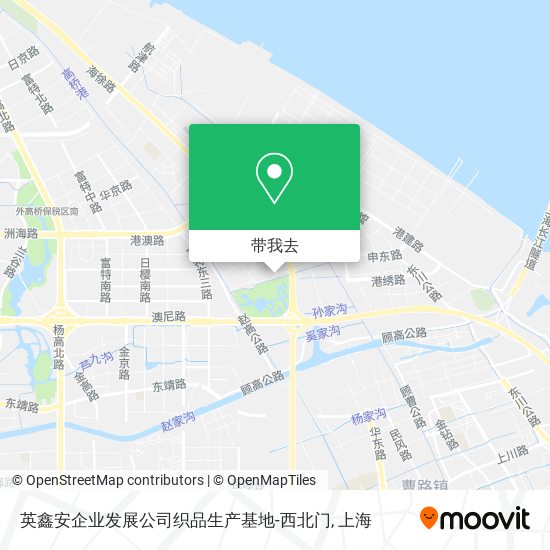 英鑫安企业发展公司织品生产基地-西北门地图