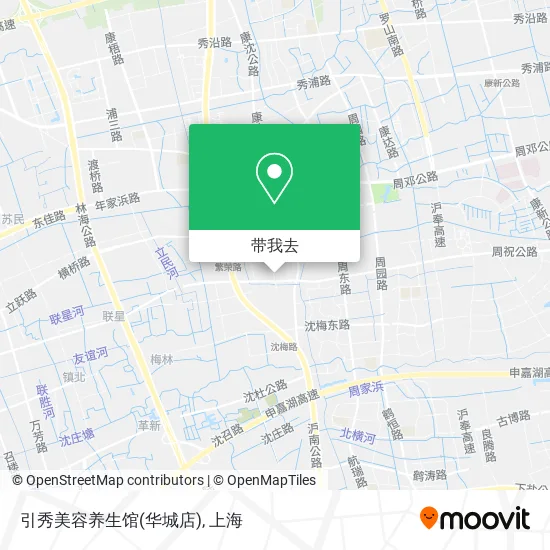 引秀美容养生馆(华城店)地图