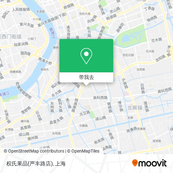 权氏果品(严丰路店)地图