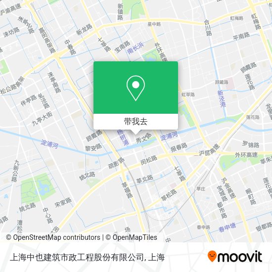 上海中也建筑市政工程股份有限公司地图
