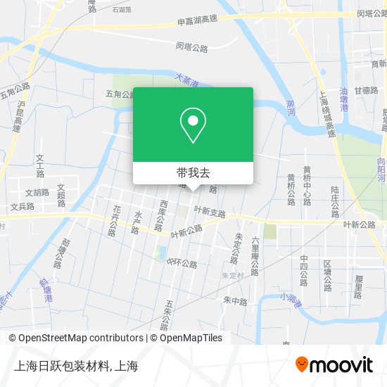 上海日跃包装材料地图