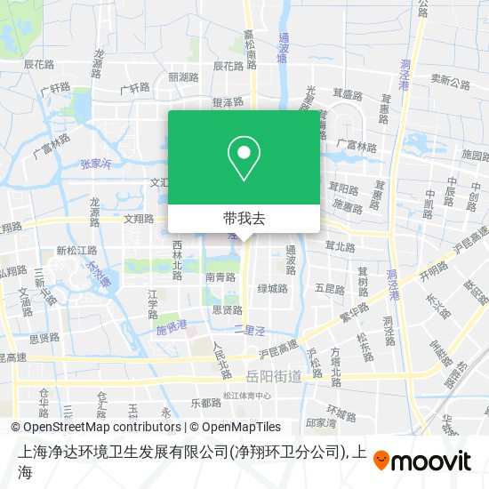 上海净达环境卫生发展有限公司(净翔环卫分公司)地图